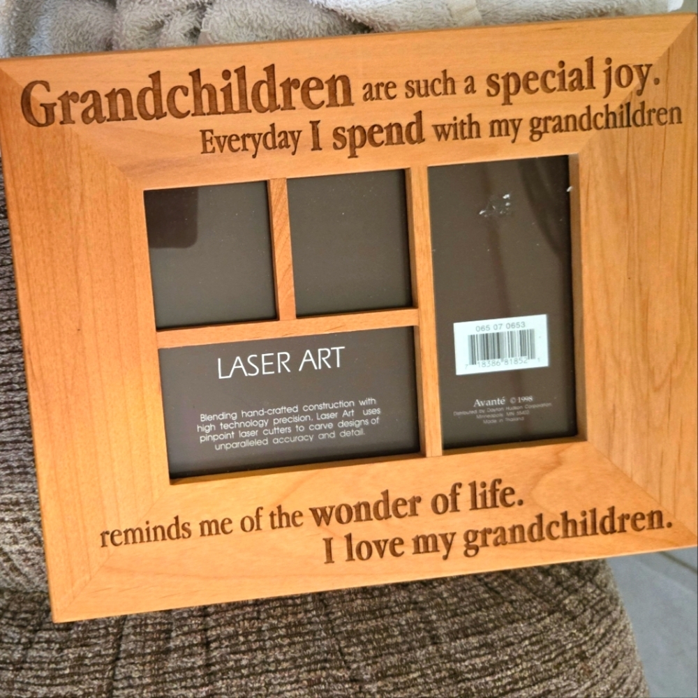 LASER PRINTED WOOD FRAME